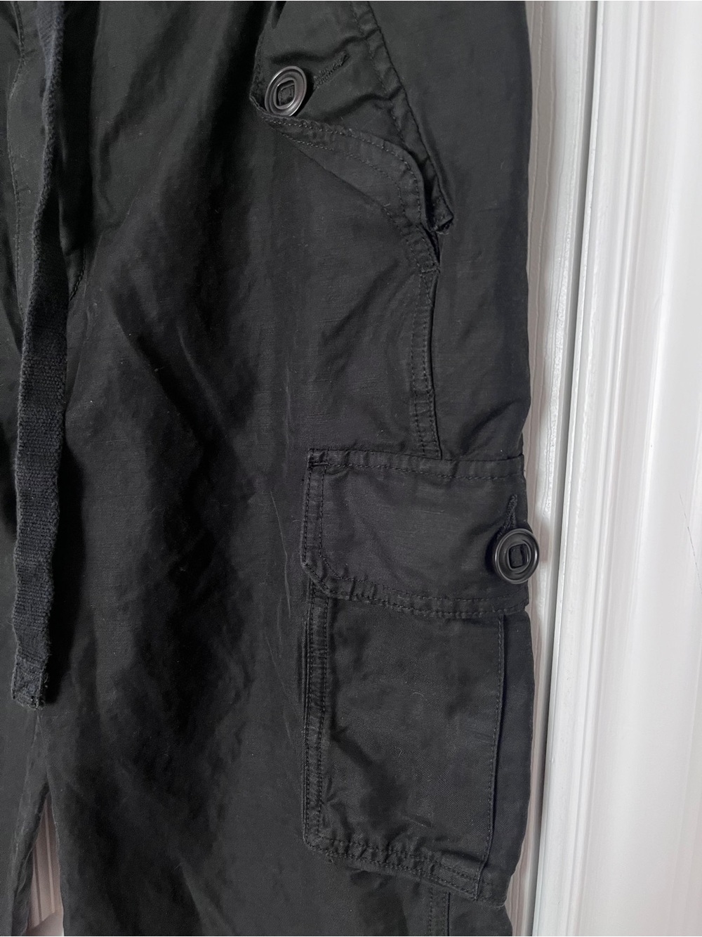 Vince Black Cargo Drawstring Pants - Picture 6 of 10